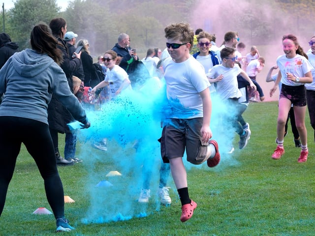 White-shirted entrants quickly changed colour!