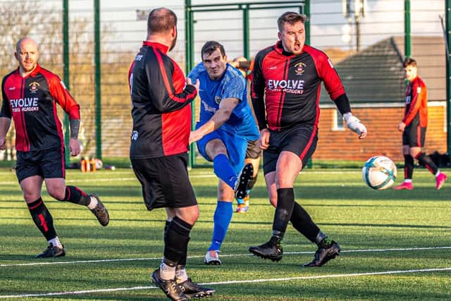 Whitby Fishermen's Society claimed a 4-2 home win against North Ormesby. Photo by Brian Murfield