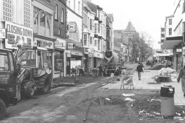 The pedestrianisation of part of Westborough ... it was done in various stages over the years.