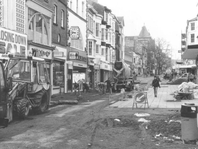 The pedestrianisation of part of Westborough ... it was done in various stages over the years.