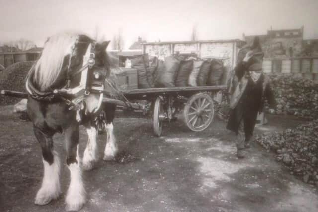 Delivering coal using horse draw carts was the family business, and a job Mr Nicholls took on himself when he left school.