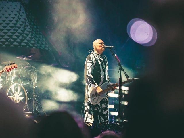 Lead singer Billy Corgan wowed the crowds.