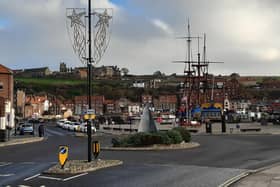 Whitby town centre is gearing up for Christmas.
picture: Duncan Atkins