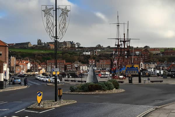 Whitby town centre is gearing up for Christmas.
picture: Duncan Atkins