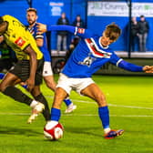 Whitby Town's Alfie Doherty in action.