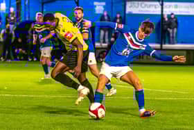 Whitby Town's Alfie Doherty in action.