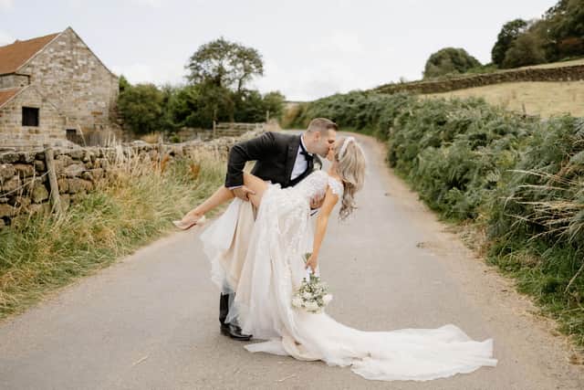 A couple celebrate their special day. Photo: Jack Cook Photography