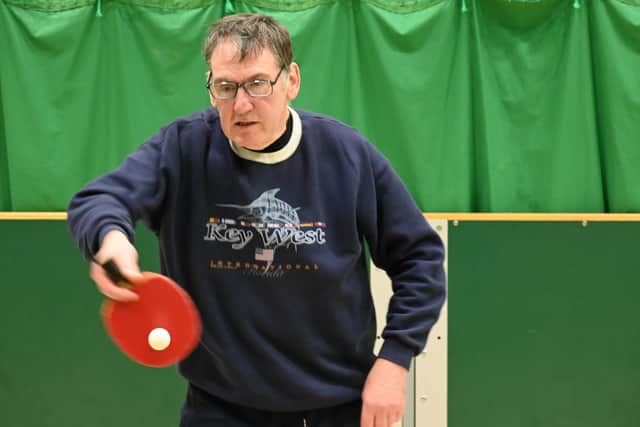 David Gamble claimed a treble for Spin Doctors in Division Two. Photo by Tony Wigley