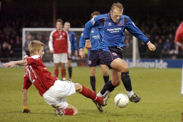 Do you recognise this Scarborough FC player in action at York City in 2005?