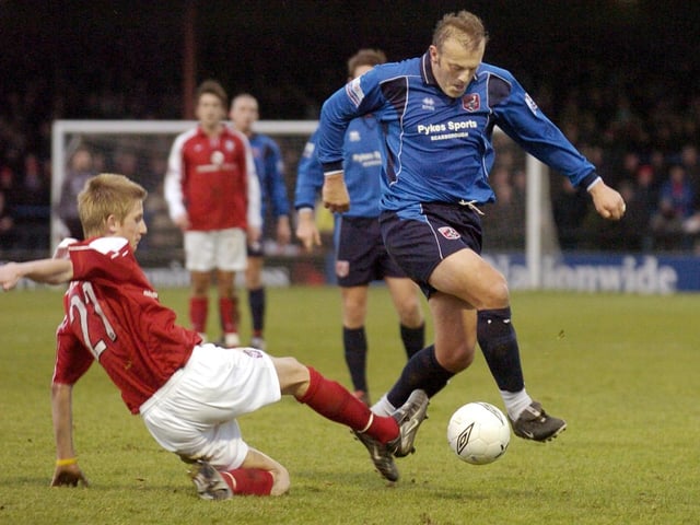 Do you recognise this Scarborough FC player in action at York City in 2005?