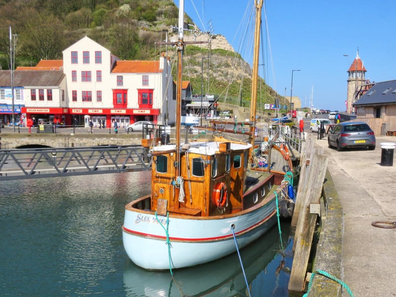 Old-style sailing boat in Scarborough.
picture by Tony Freeman.