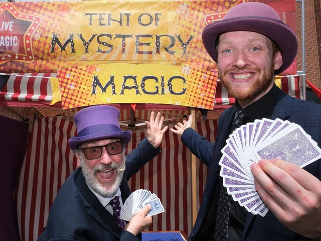 Magicians were a highlight of the entertainment, enchanting visitors with their awesome displays.