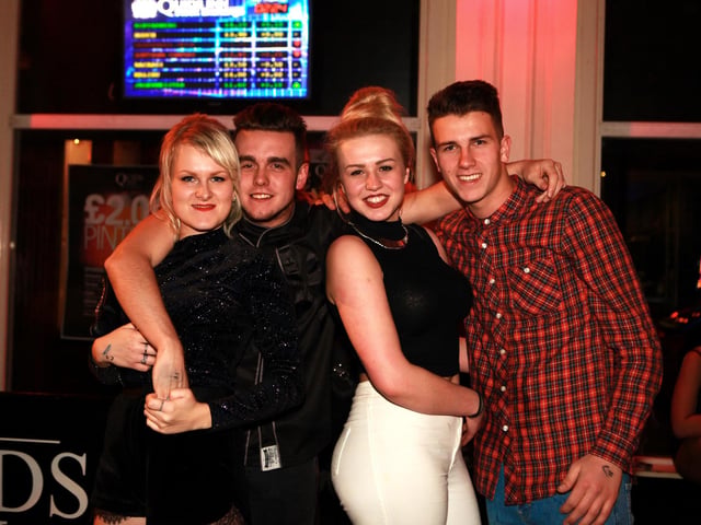 Jade, Dave, Kianni and Ryan in Quids Inn.