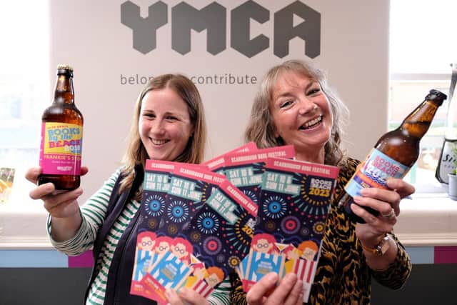 Books by the Beach organiser Heather French and Katie Balchin, of Wold Top Brewery