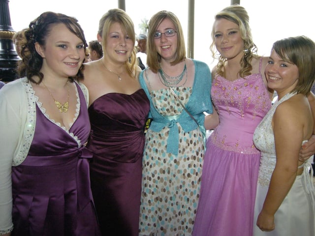 Rebecca Boag, Natalie Couch, Emily Fewster, Rachael Malton, Ellen Campbell in 2008.