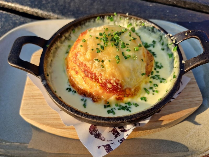 A delicious cheese souffle