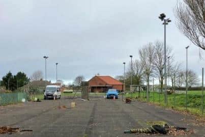 Proposed MUGA site at Hunmanby Playing Fields. Courtesy of applicant.