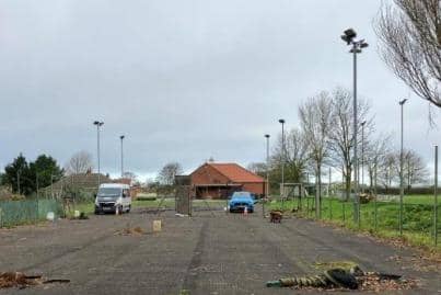 Proposed MUGA site at Hunmanby Playing Fields. Courtesy of applicant.