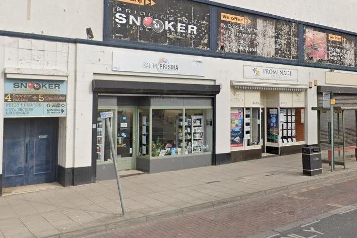 Salon Prisma is located on the Promenade, Bridlington.