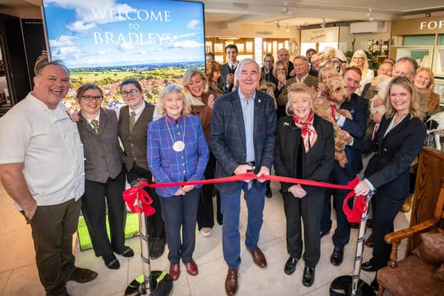 Yorkshire vet Peter Wright officially opens the new Bradleys' store in Helmsley