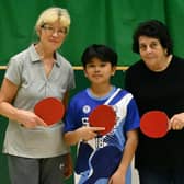 The James Gang made an explosive start to new season with a 9-0 victory, from left, Luda Cronin,  Vince Cadenas and  Carole James. Photo by Tony Wigley
