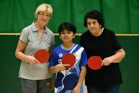 The James Gang made an explosive start to new season with a 9-0 victory, from left, Luda Cronin,  Vince Cadenas and  Carole James. Photo by Tony Wigley