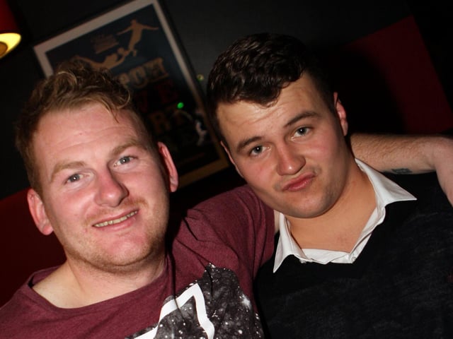 Costi and Dom loving a Jäger in Blue Lounge.