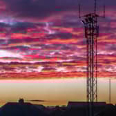 Stunning sunset seen from Whitby Town Football Club. picture by Brian Murfield.