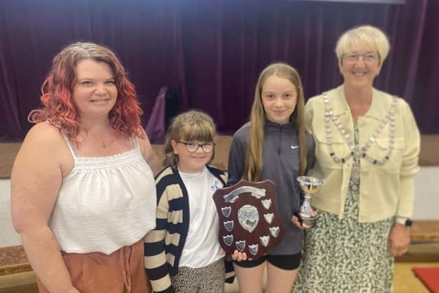 Mayor of Whitby, Coun Sandra Turner (right), at the Pride of East Whitby awards evening.