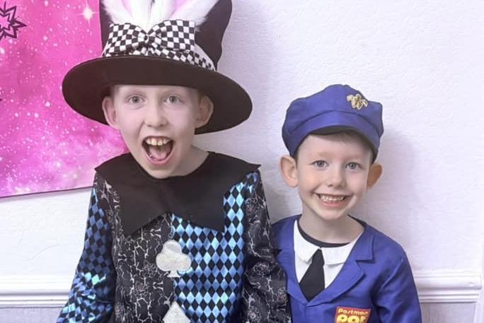 Mad Hatter and Postman Pat, sent in by Chelsea Elvidge.