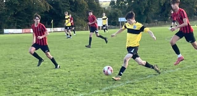Scalby Under-16s on the attack in their home win against Huntington.