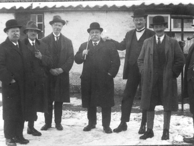 Believed to be a group of men either at Eastgate farm or Seamer Fair (year unknown).