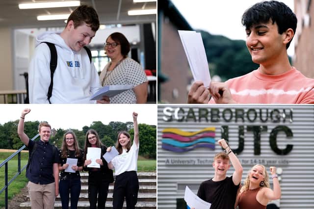 There were plenty of smiling faces on A-level results day in Scarborough