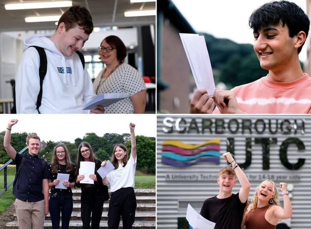 There were plenty of smiling faces on A-level results day in Scarborough