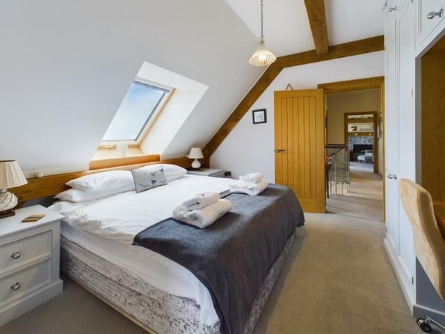 One of the property's comfortable double bedrooms.