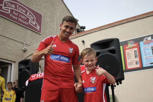 Boro first-teamer Lewis Maloney modelled the new home kit.