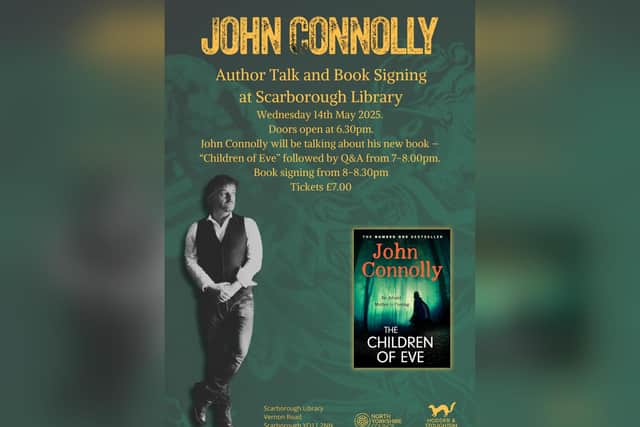 Author John Connolly is coming to Scarborough Library.