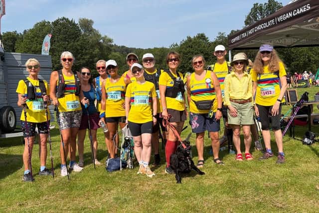 The Scarborough AC team line up at the Lakeland Trails Races in Ambleside.