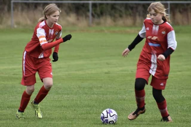 Scarborough Ladies U13s in action at Wilberfoss Mavericks. Photo by Sarah Farrar