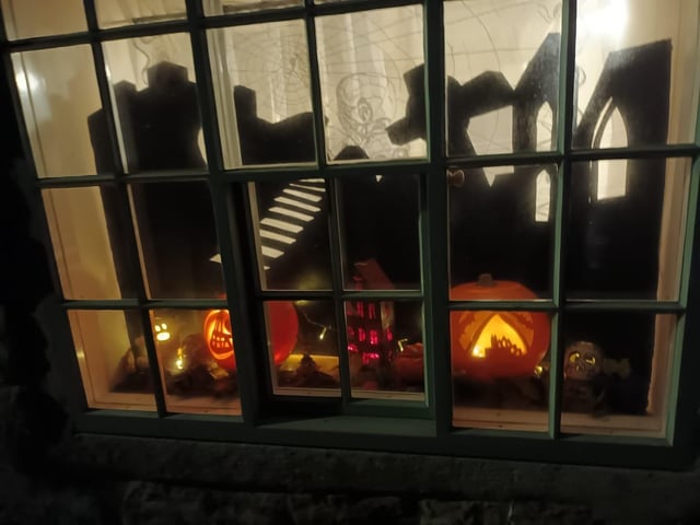 This beautiful Halloween window display was submitted by Wendy Bell of Whitby.