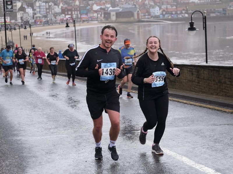 Smiles despite the lousy weather!