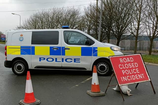 The road was closed for several hours to allow polie to deal with the incident - Image: Richard Ponter