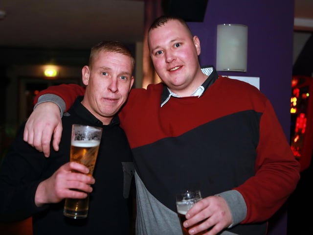 Matty and Big A celebrating Matty's 25th Birthday.