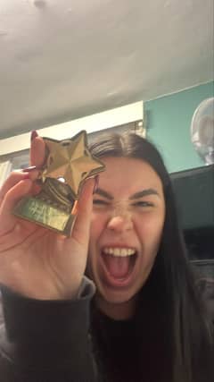 Beth with her award