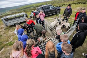 The Let's Learn Moor event at at Blakey Ridge in the North Yorkshire Moors. 
Photograph: Stuart Boulton.