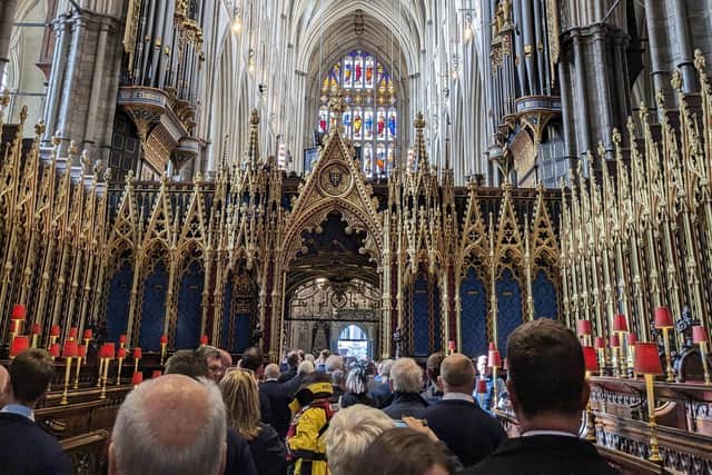 Inside Westminster Abbey: walking through the Quire. - Image: RNLI/Laura Lyth