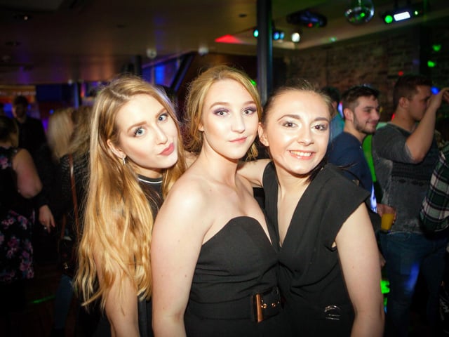 Courtney, Saff and Kevan looking glamorous in Blue Lounge.