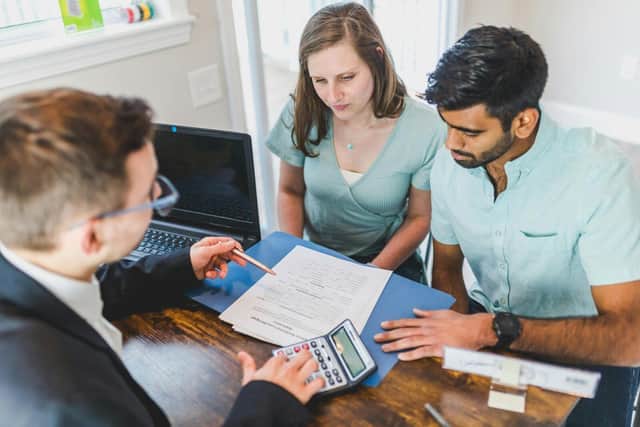 A couple looking to buy their first home