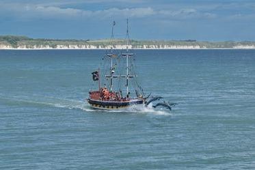 These gorgeous dolphins were captured leaping out of the water near a boat close to Bridlington Harbour.