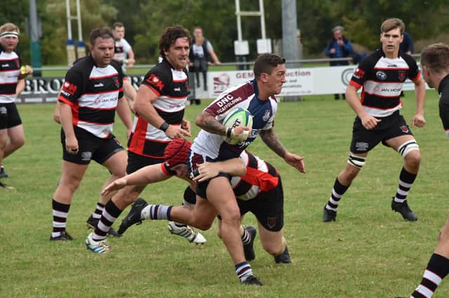 Tom Makin scored the first try for Scarborough RUFC in their loss on the road at Old Crossleyans on Saturday afternoon. PHOTO BY PAUL TAIT